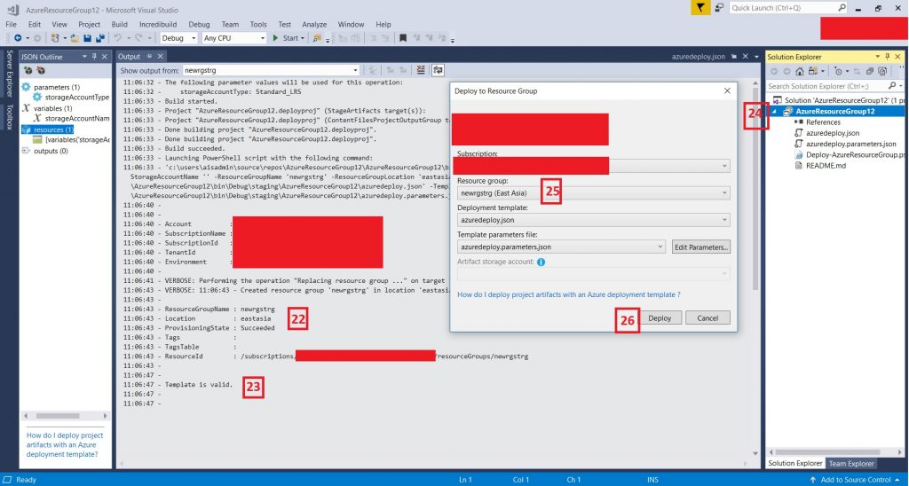 Microsoft Azure Storage setup via Azure ARM Template A step by step